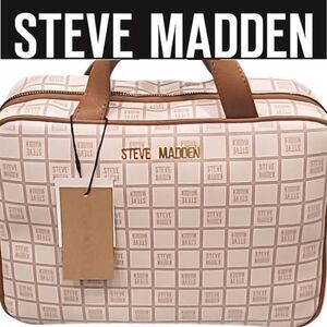 Steve Madden Block Logo Weekender Cosmetic Case
